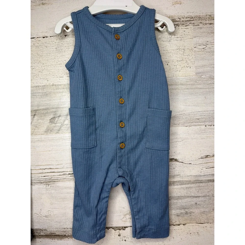 Burt's Bees Little Planet Carters Old Navy Boys 3M 3/6M Romper Bundle